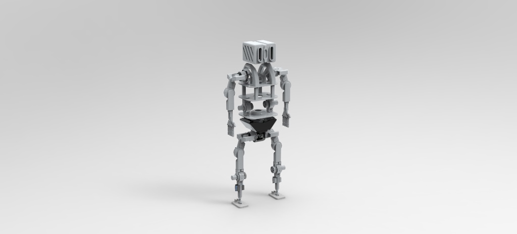 Full-body CAD model of the GLENN humanoid robot